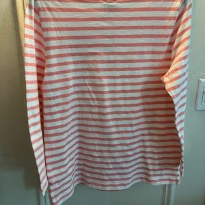 J Crew 100% cotton stripe crew neck top.